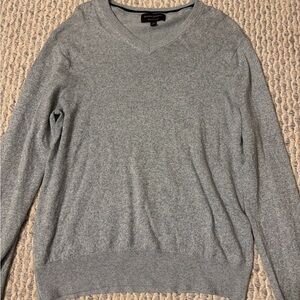 Men's Gray V-Neck Banana Republic Sweater
